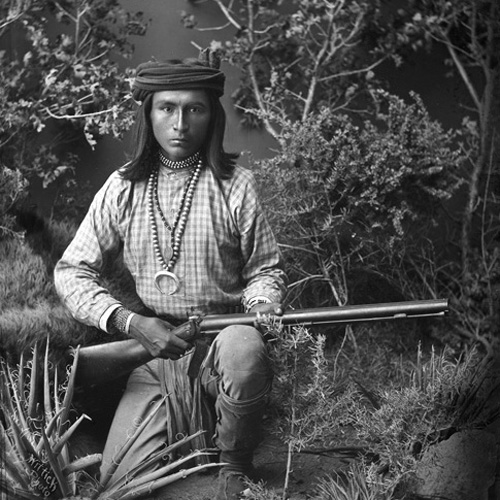 Sergeant Jim, wearing Wittick studio necklace